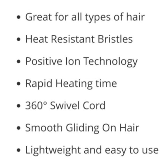 Soleil Thermal Brush Pink 1.5" Barrel Tourmaline Hair Tool for Silky Frizz-Free - Picture 10 of 10